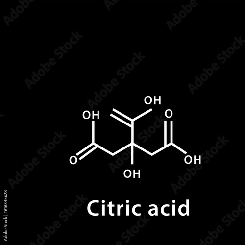 Chemical structure icon vector flat style