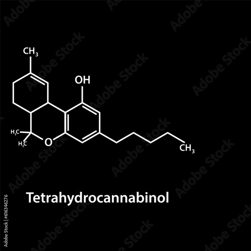 Chemical structure icon vector flat style