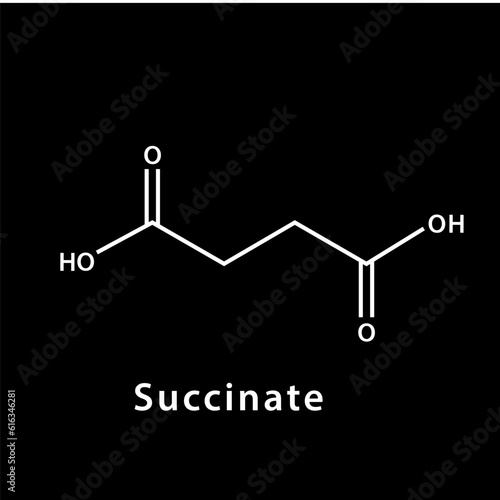 Chemical structure icon vector flat style