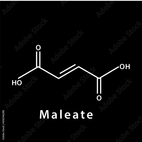 Chemical structure icon vector flat style