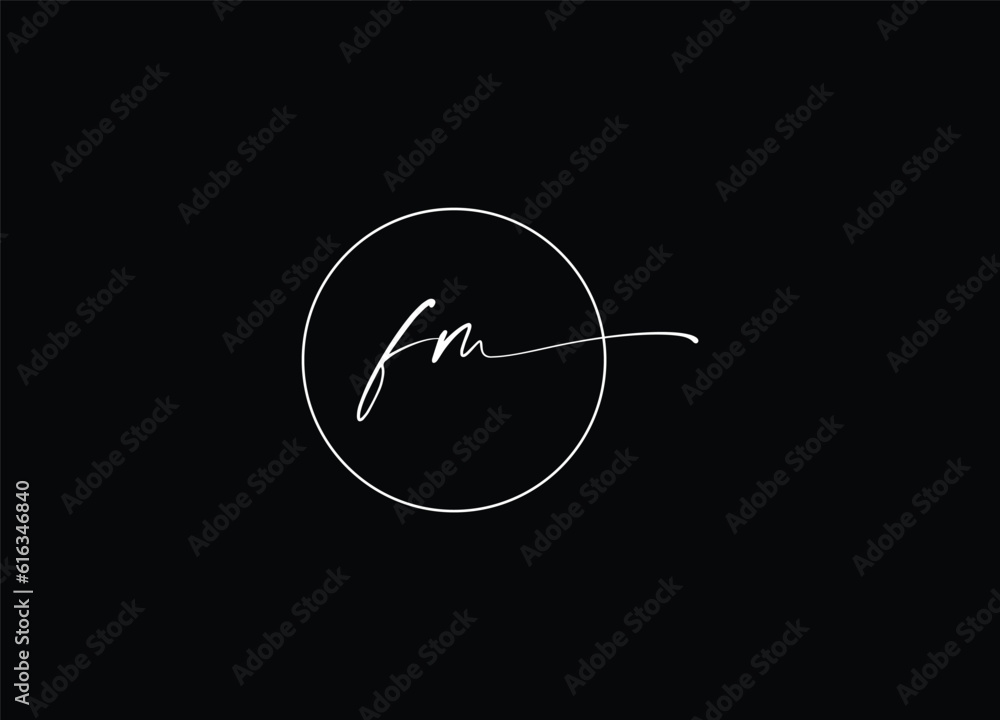 initial letter FM logo design and company logo design Stock Vector ...
