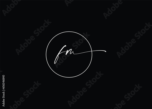 initial letter FM logo design and company logo design