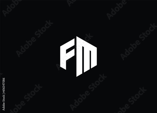 initial letter  FM logo design and company logo design