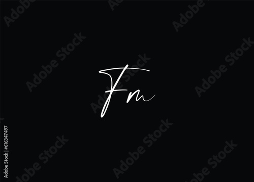 initial letter  FM logo design and company logo design