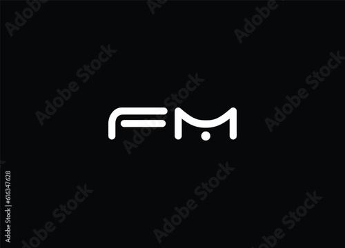 initial letter  FM logo design and company logo design