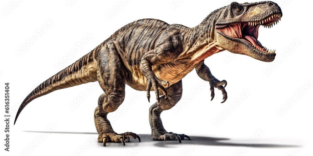 Naklejka premium Tyrannosaurus rex isolated on white background