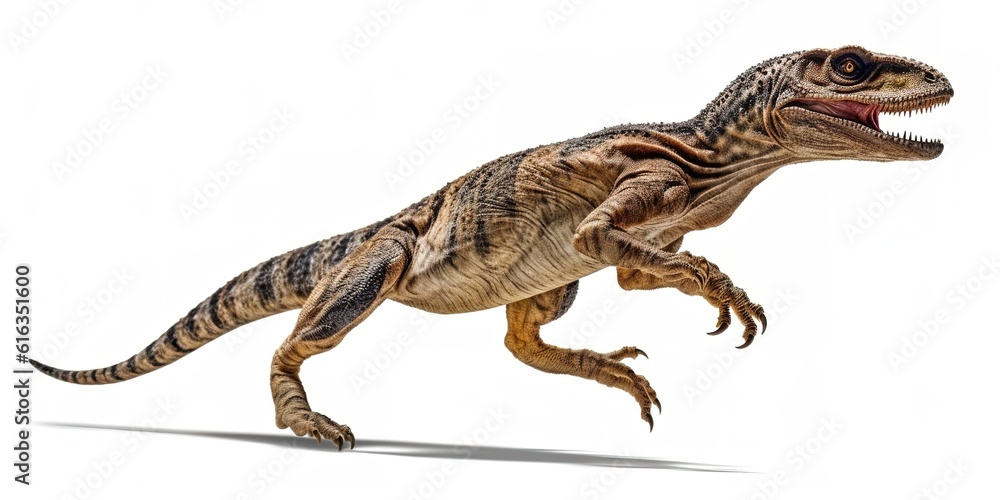 Obraz premium Velociraptor isolated on white background