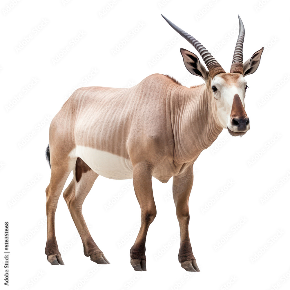 antelope isolated on transparent background cutout