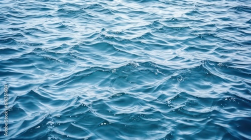 Blue ripple sea water texture or background. Generative AI.