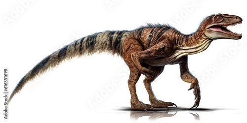 Velociraptor isolated on white background