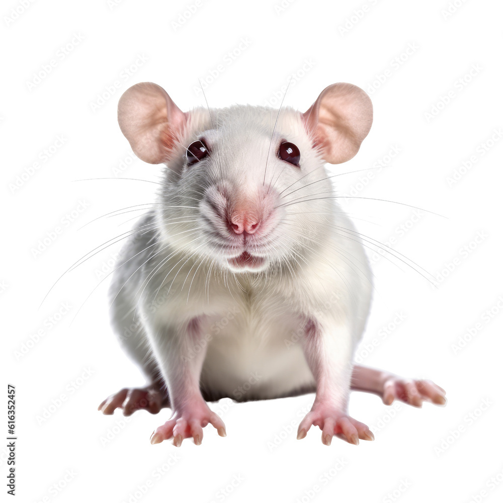 rat isolated on transparent background cutout
