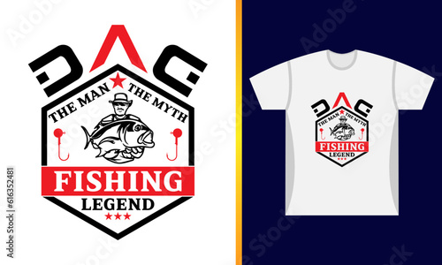 Fishing Legend t shirt design