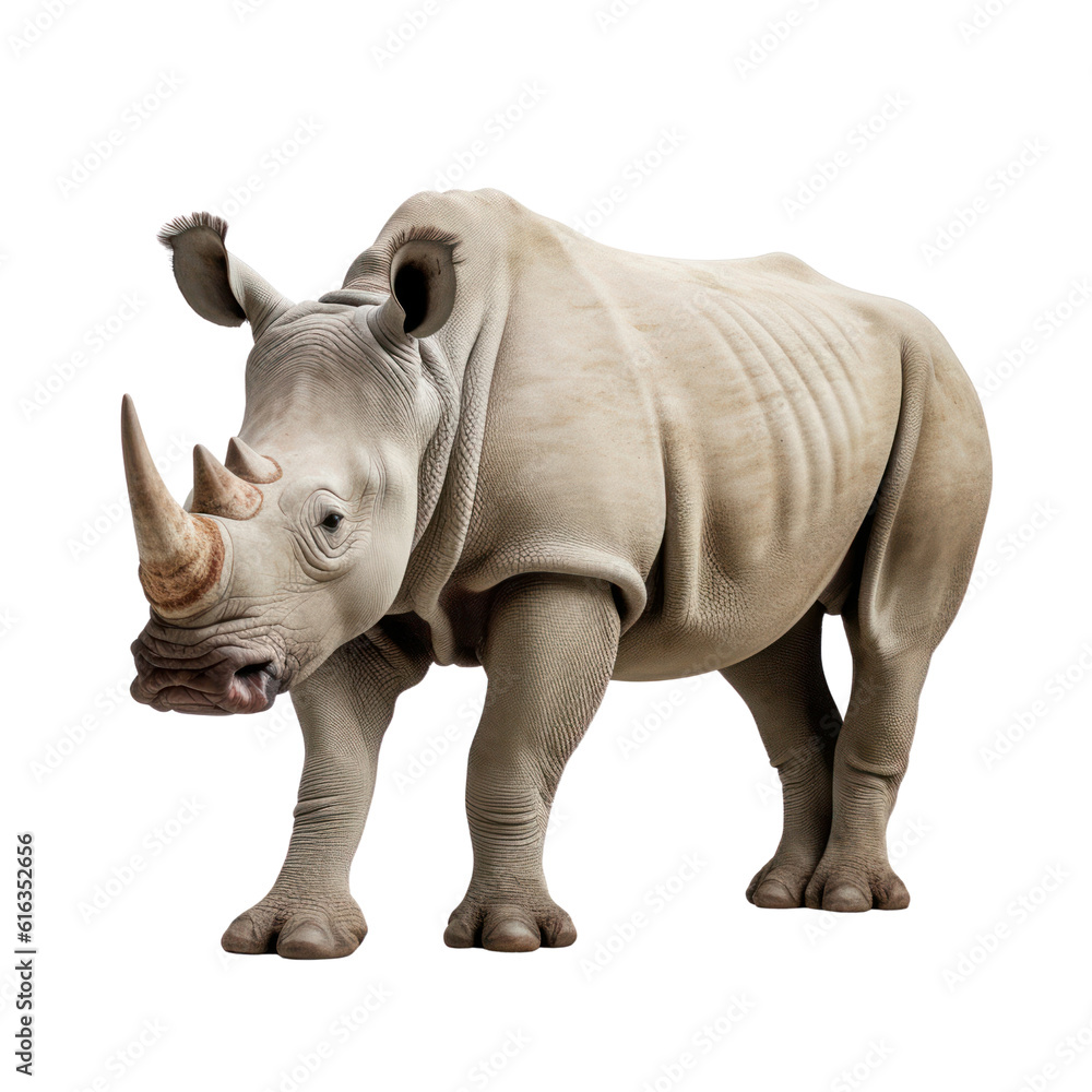 rhinoceros isolated on transparent background cutout rhinoceros isolated on transparent background cutout