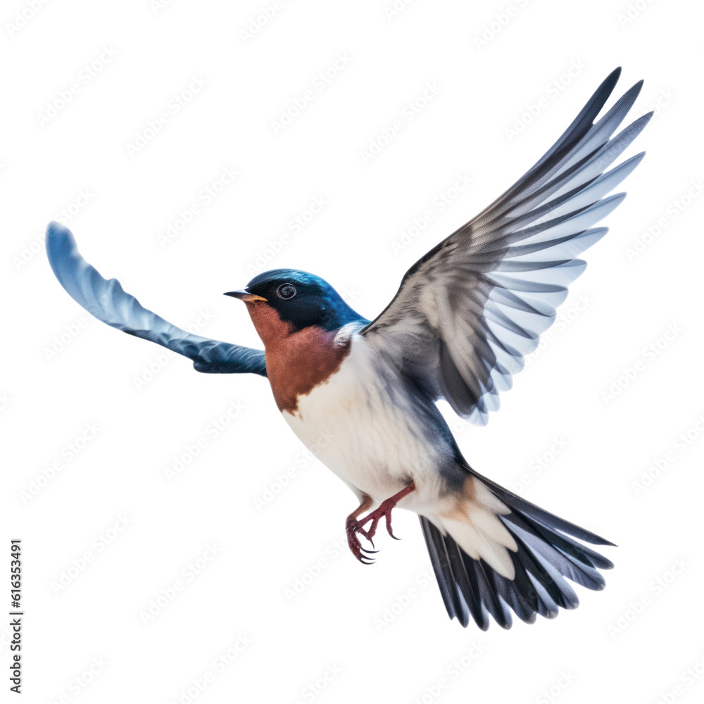 Naklejka premium blue winged dove isolated on transparent background cutout