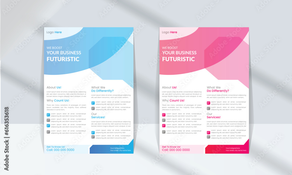 Professional, Clean, And Vector Business Flyer Template