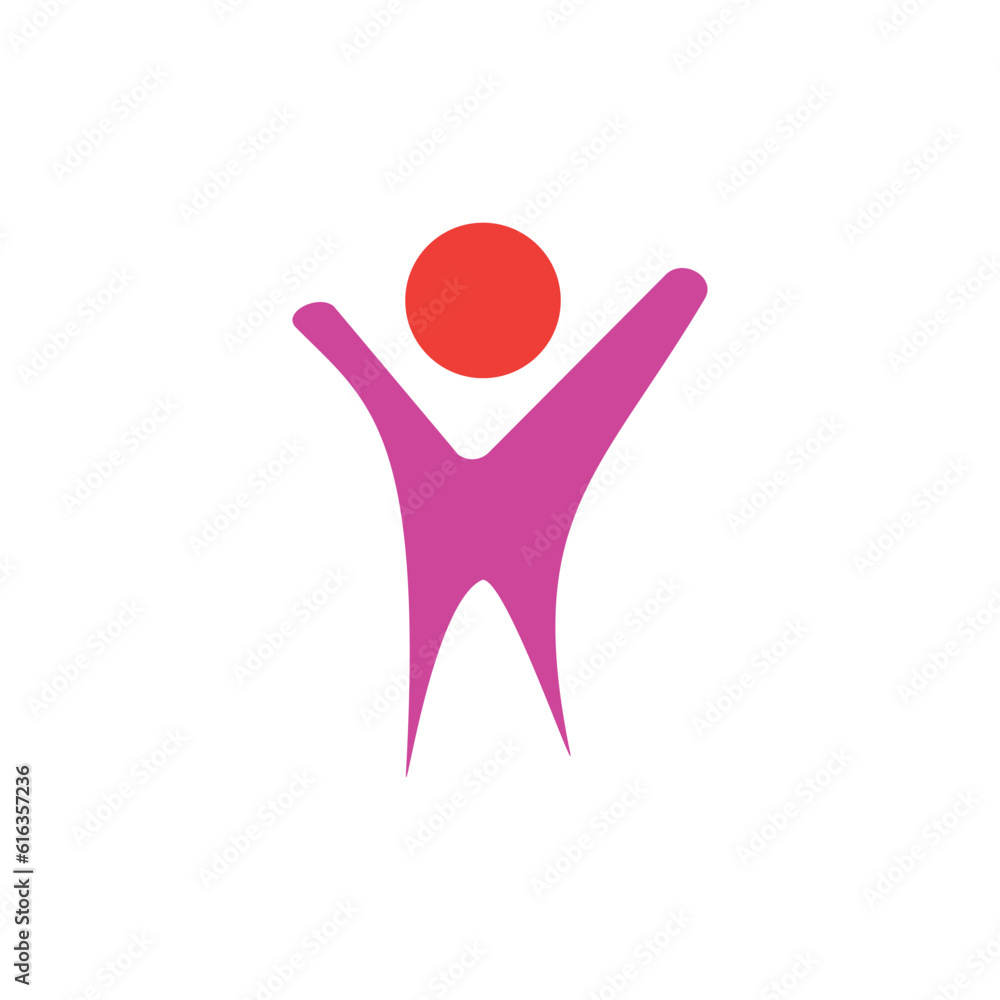 single Person logo abstract vector illustration eps single Person logo abstract vector illustration eps