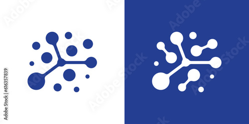 logo design connection icon vector molecule inspiration