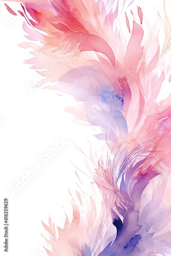 Blush pink and lilac bubbles forming a border frame © Benjamin