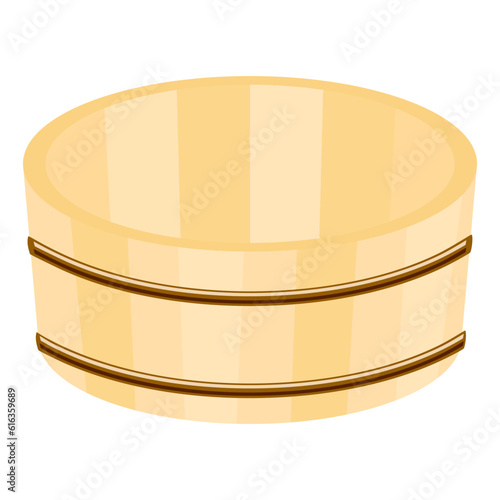 木桶のシンプルなベクターイラスト。