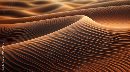 Closeup of ripples in a sand dune
