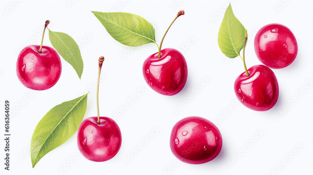 Kirsche cherry in Watercolor with Generative AI Kirsche cherry in Watercolor with Generative AI