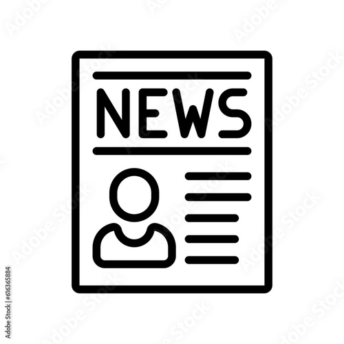 Newspaper icon vector set. news illustration sign collection. press symbol. 