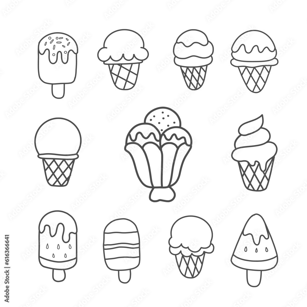 Ice cream vector design. icon illustrator.