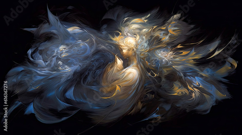 Generative AI illustration ...