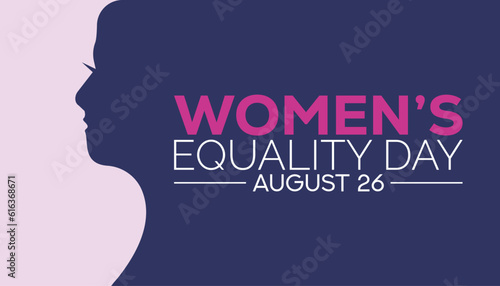 Women's Equality Day in United States celebrated annually in August 26. banner, Holiday, poster, card and background design. © Rabin