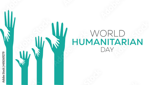 World humanitarian day (WHD) is observed every year on August 19.World Humanitarian Day  horizontal banner template
