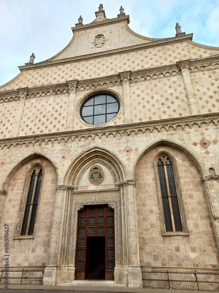 facciata, Cattedrale di Santa Maria Annunciata, Vicenza, Veneto, Italia