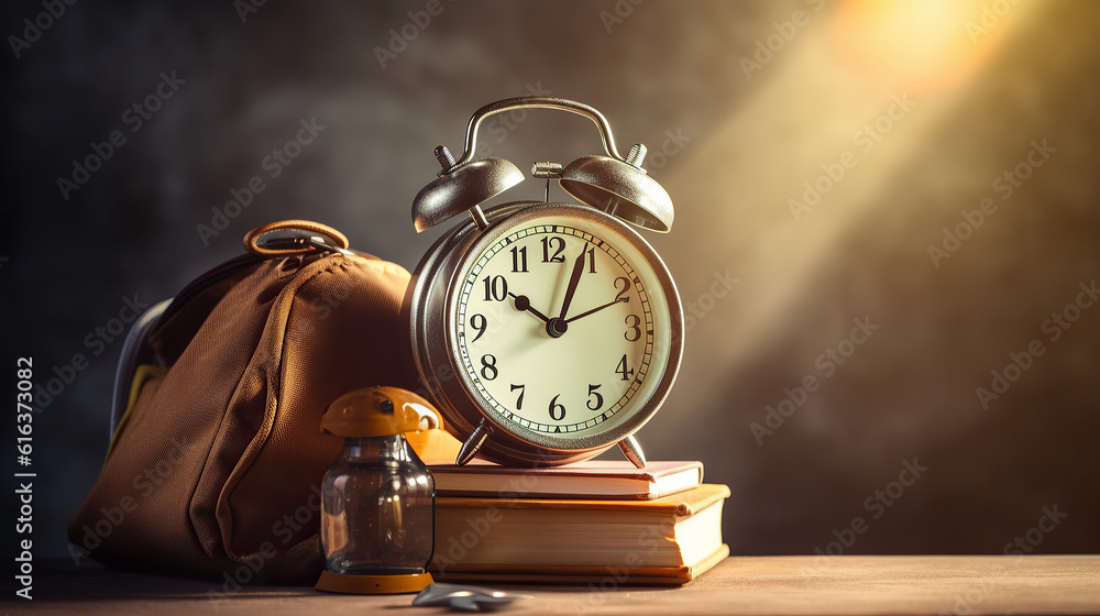 Back to School Educational Background with copy space generative ai Back to School Educational Background with copy space generative ai