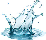 water splash isolated on white background