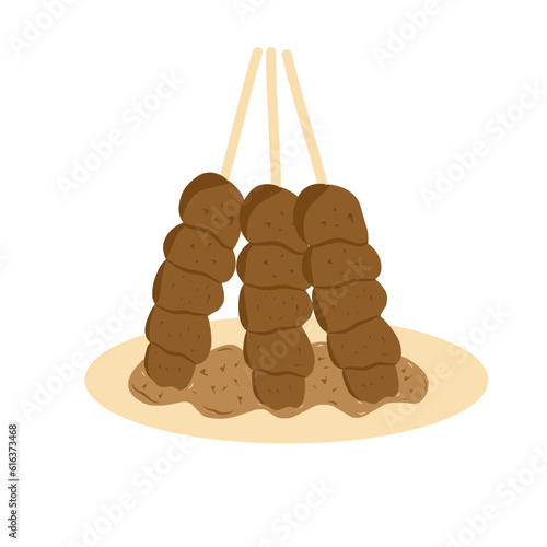 Satay Illustration Vector