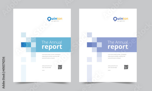 Cover design for annual report and business catalog, magazine, flyer or booklet. Brochure template layout. A4 cover vector EPS-10
