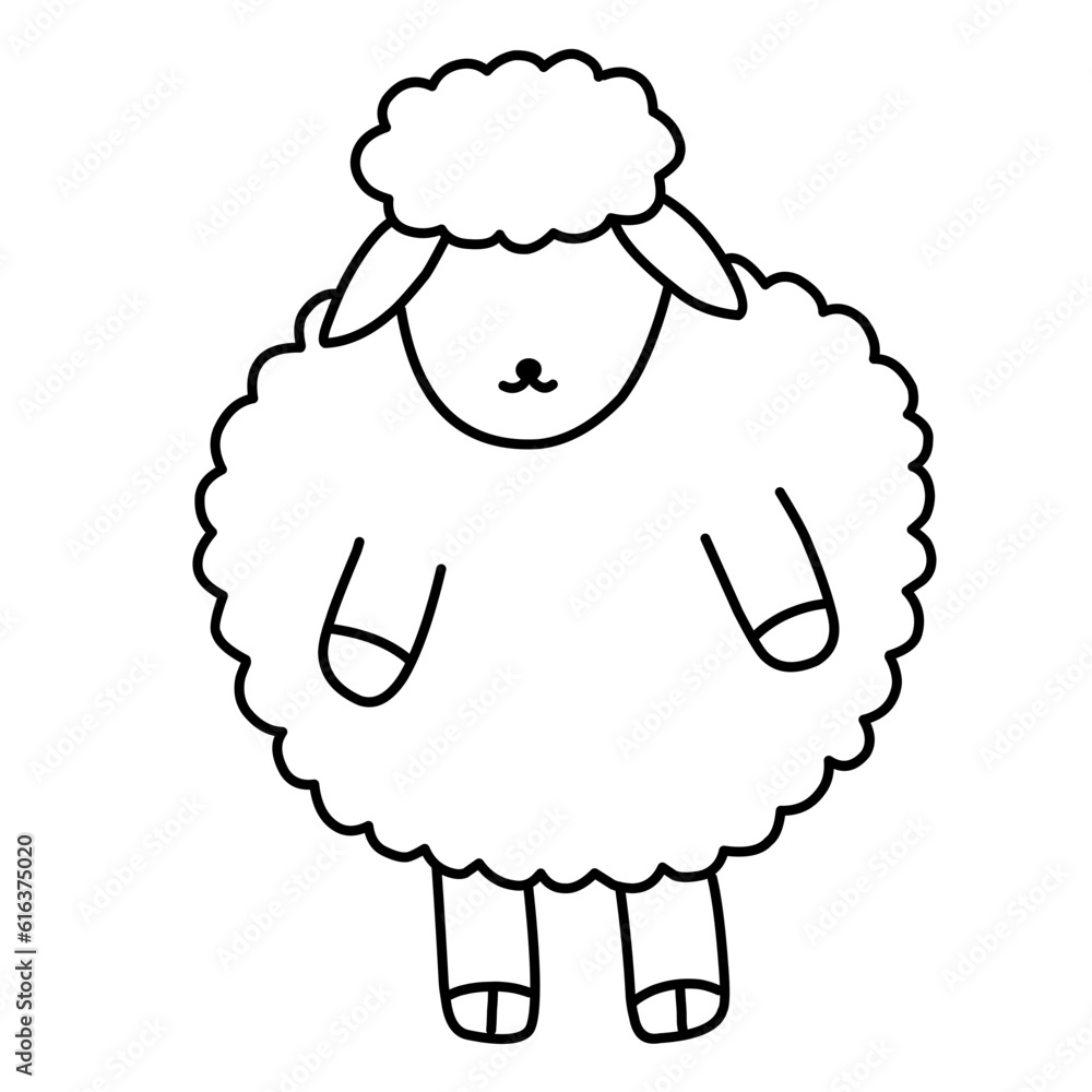 Sheep lineart Sheep lineart
