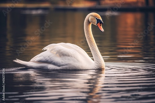 Graceful Swan Elegant Waterbird