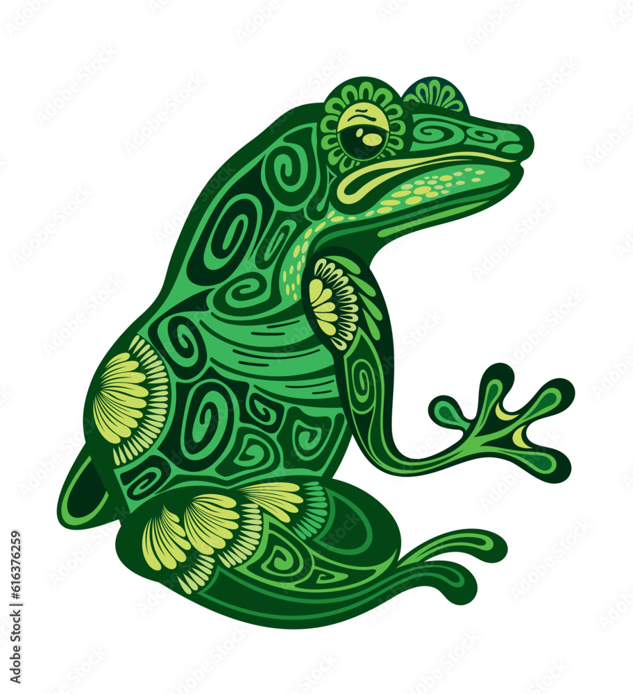 Frog graphic icon. Frog black sign isolated on white background. Vector illustration Frog graphic icon. Frog black sign isolated on white background. Vector illustration