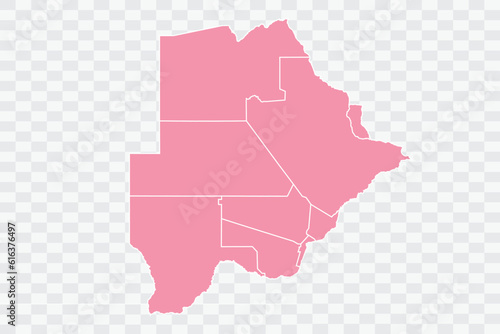 Botswana Map Rose Color Background quality files png