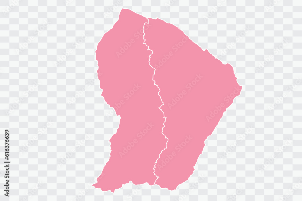 French Guiana Map Rose Color Background quality files png