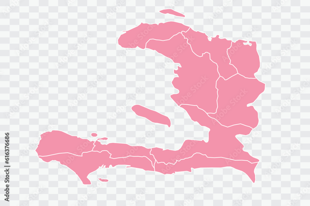 Haiti Map Rose Color Background quality files png