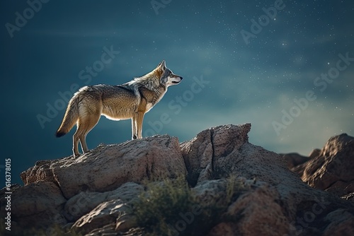 Lone Wolf Solitary Canid © mindscapephotos