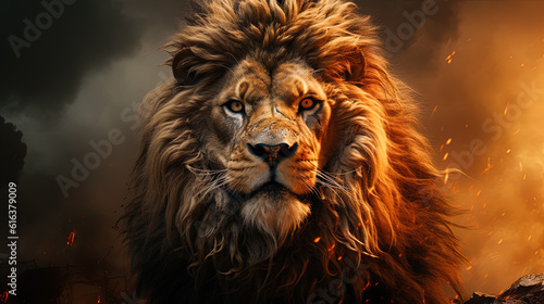 Fotografia Lion of Judah, exuding strength and power