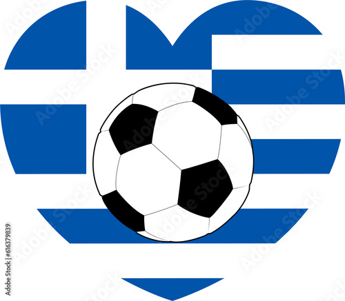 Greek Greece Flag Soccer Fo...