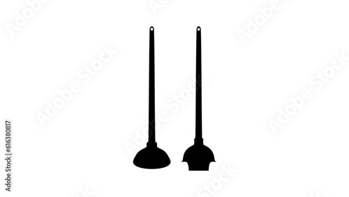 Toilet Plunger silhouette