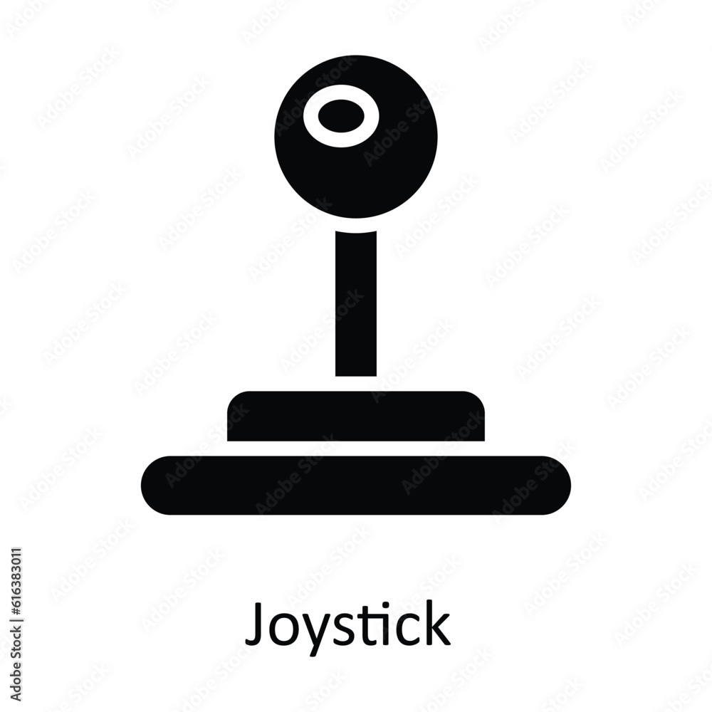 Joystick Vector solid Icon Design illustration. Multimedia Symbol on White background EPS 10 File Joystick Vector solid Icon Design illustration. Multimedia Symbol on White background EPS 10 File