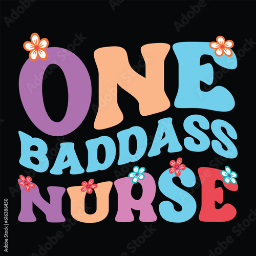 nurse typography t shirt design
