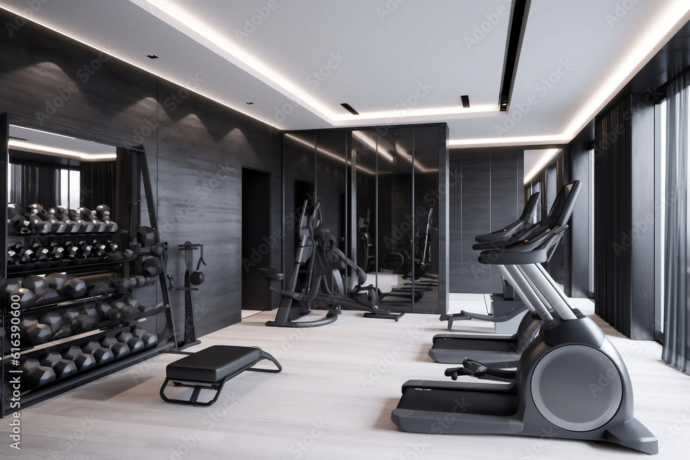 Fototapeta premium luxury modern home gym concept
