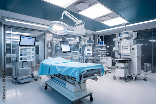 Equipment and medical devices in a modern operating room