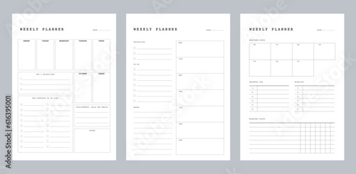 Weekly Planner. (Korean) 